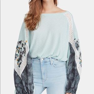 Free People Casual Clash Top